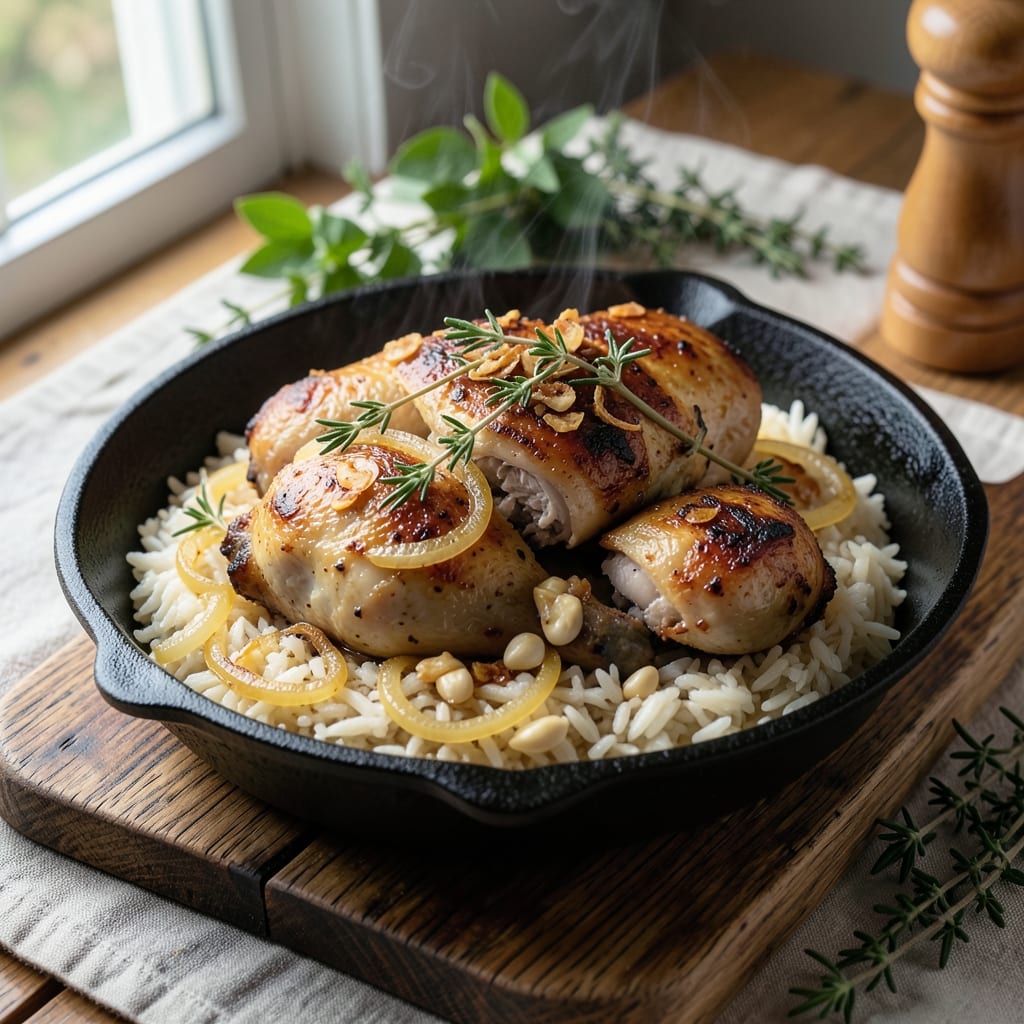 Bottom Of The Pot Chicken And Rice Recipe: Slow-Simmered Richness With Golden Crust