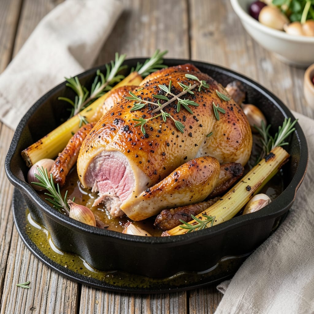 Bundt Pan Roasted Chicken Recipe: Juicy Centers and Crispy Celery-Herb Crust