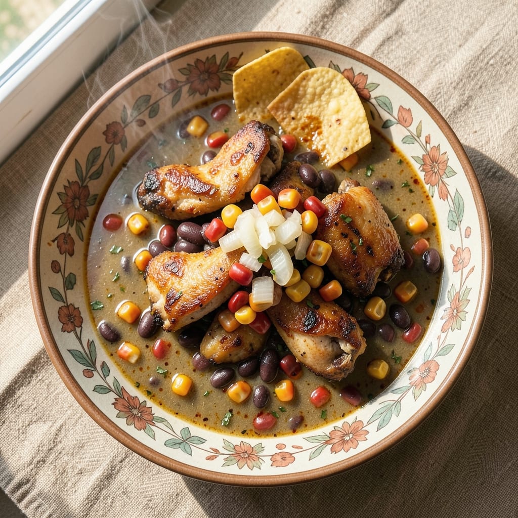 BJ's Chicken Tortilla Soup Copycat Recipe: Smoky, Spiced Chicken and Corn in One Pot