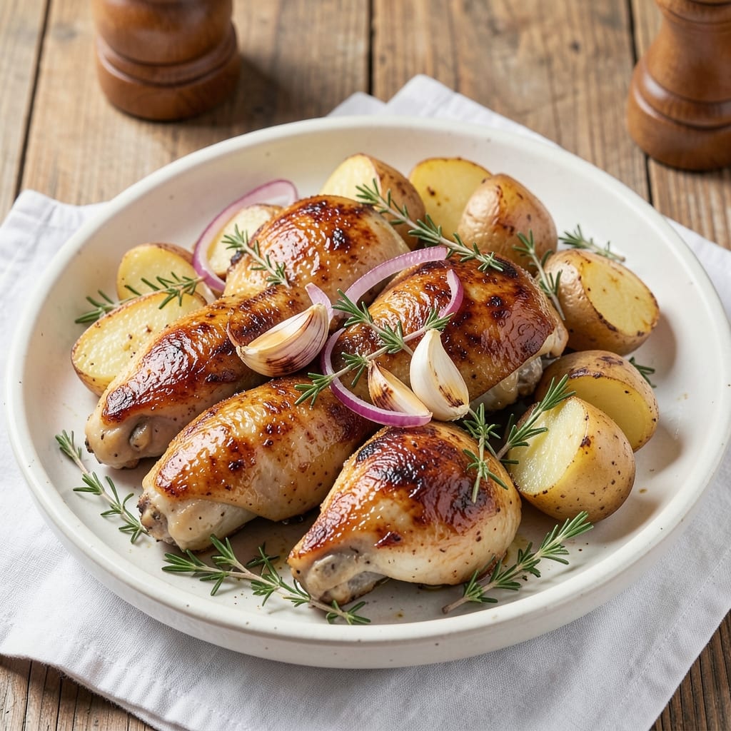 Boiled Chicken And Potatoes Recipe: One-Pot Simplicity With Herbed Flavor