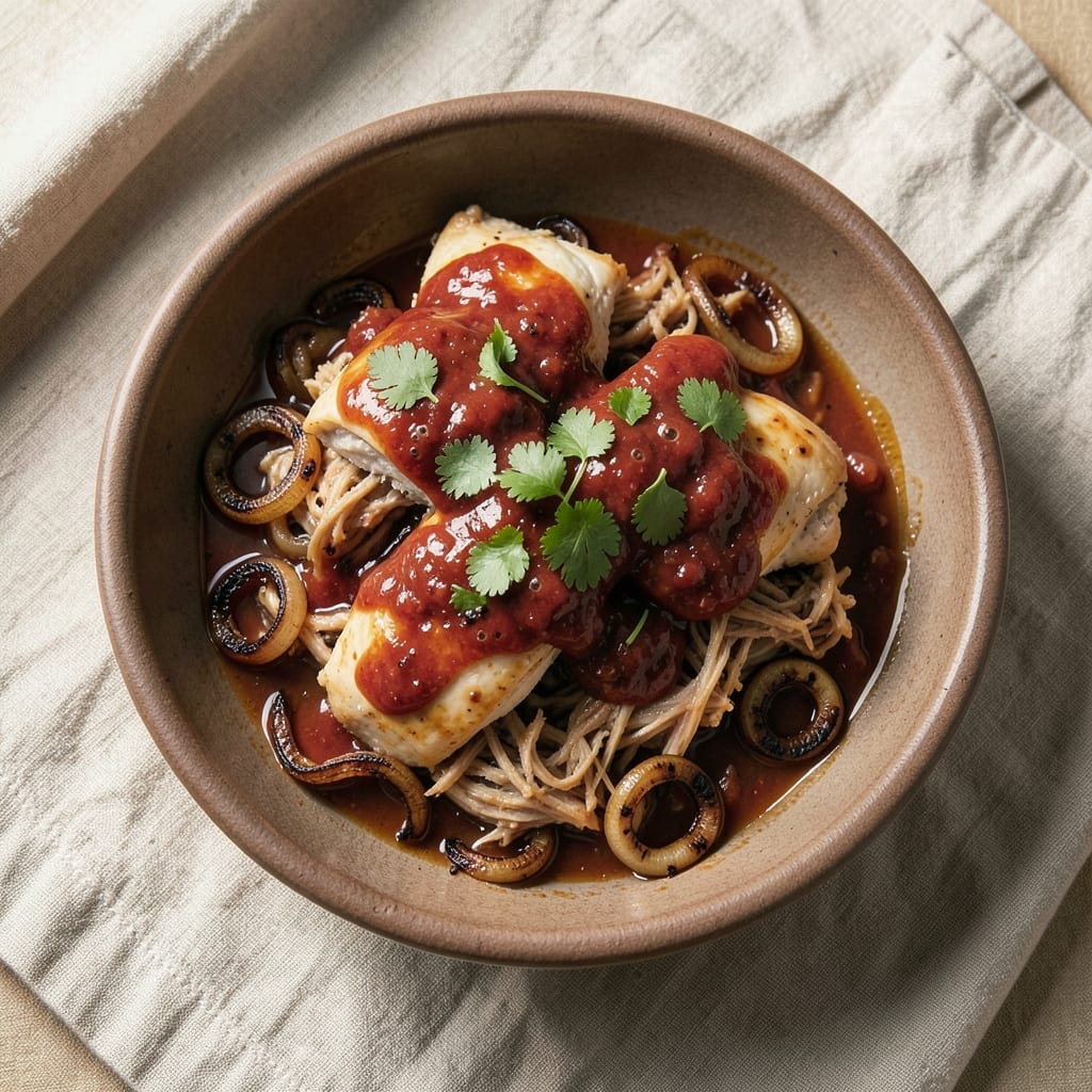 Buffalo Pulled Chicken Slow Cooker Recipe: Spicy-Sweet Shreds Ready in 4 Hours