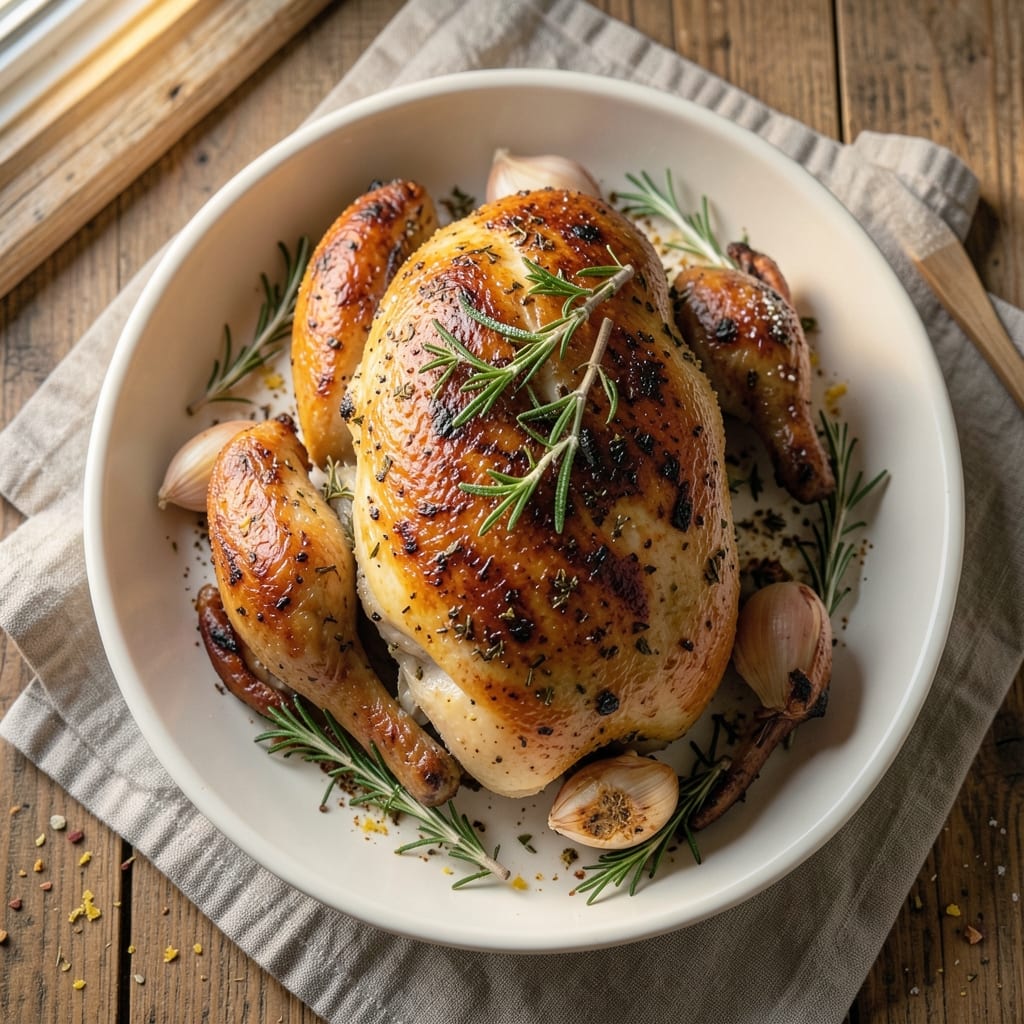 Alton Brown's Whole Roast Chicken Recipe: Golden Crisp Skin and Juicy Mastery