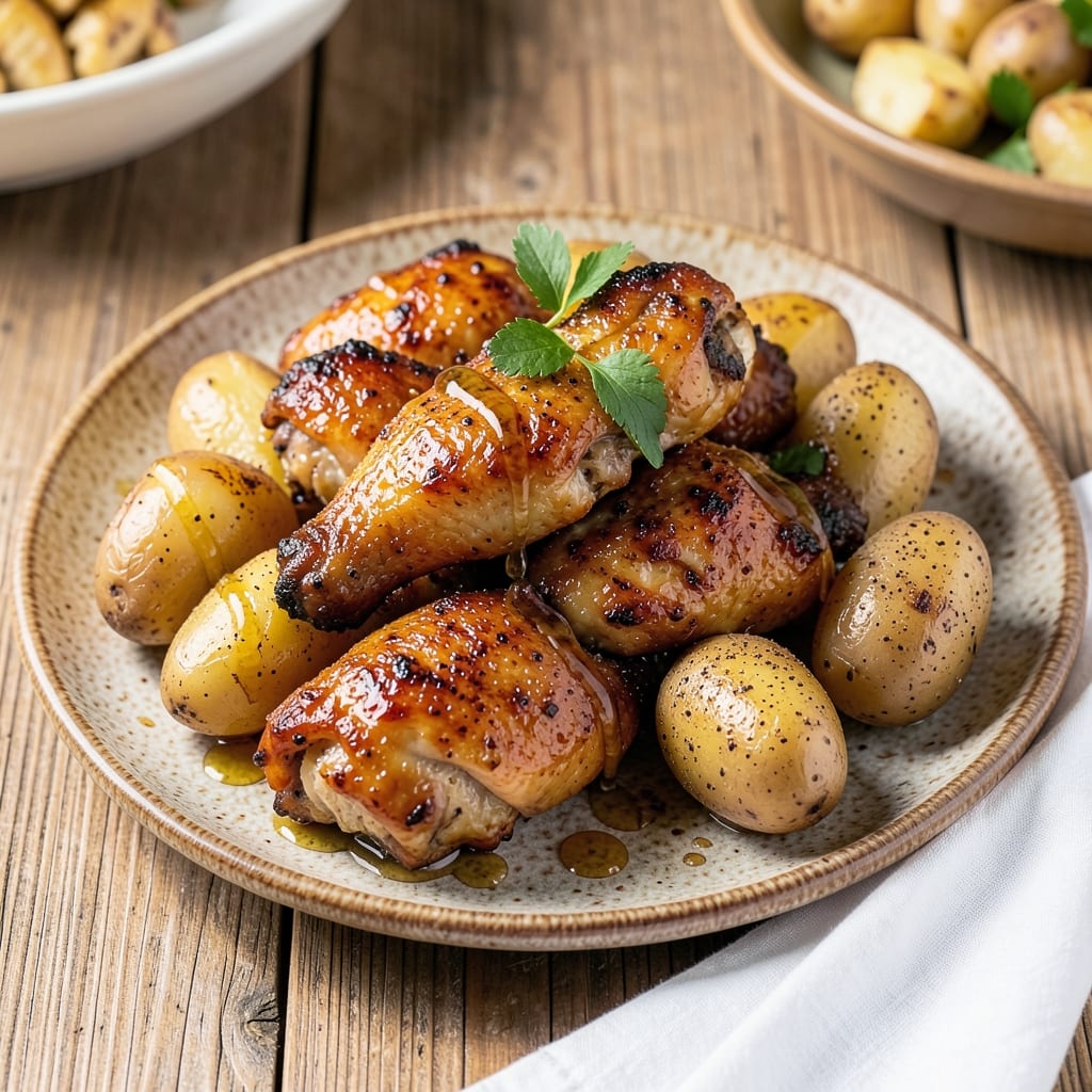 Baked Chicken Wings and Potatoes Recipe: Crispy Skin, Fluffy Taters, One-Pan Magic