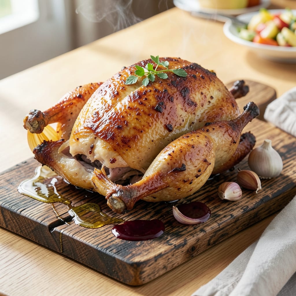 Big Green Egg Sittin' Chicken Recipe: Smoky Bark and Juicy Core Magic