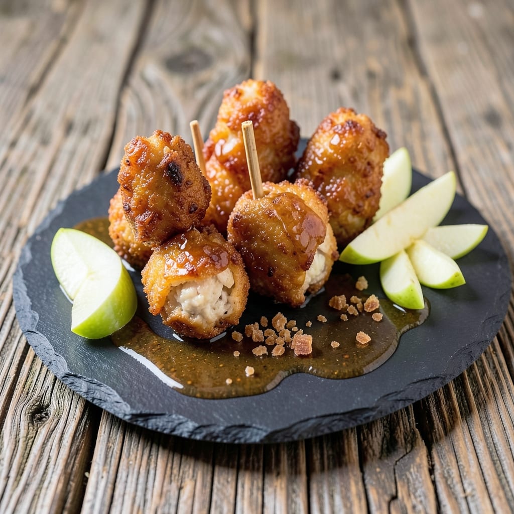 Apple Chicken Lollipops Recipe: Crispy Bites with Apple-Caramelized Glaze