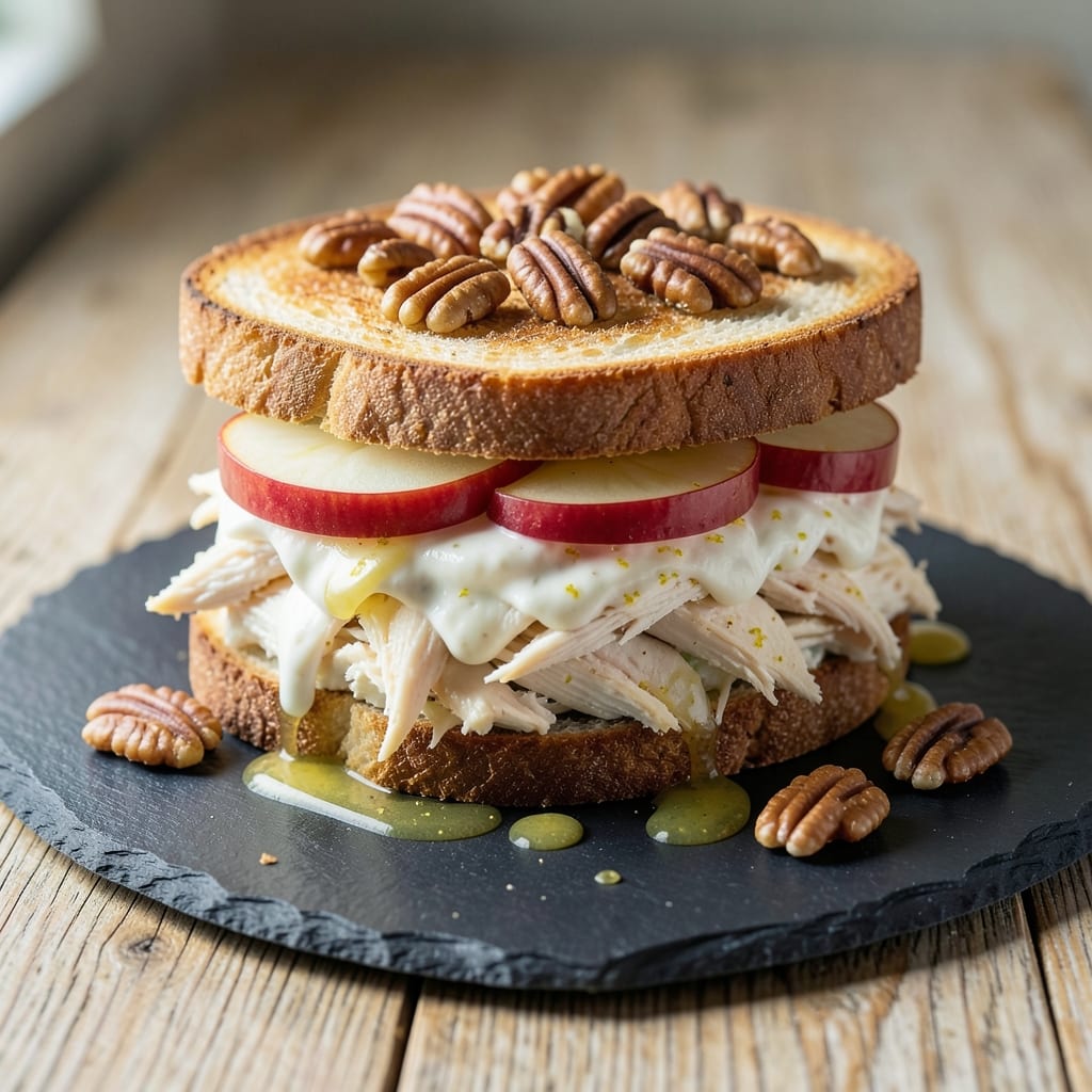 Apple Pecan Chicken Salad Sandwich Recipe: Crunchy Texture and Sweet-Savory Balance
