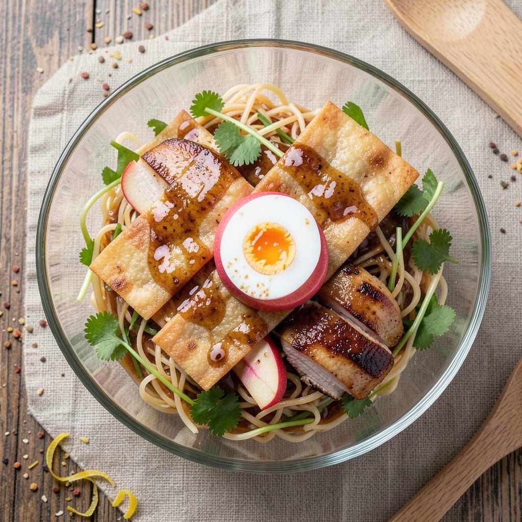 Applebee's Asian Chicken Salad Copycat Recipe: Crispy Wonton-Crusted Bites With Silky Yolk Rivers