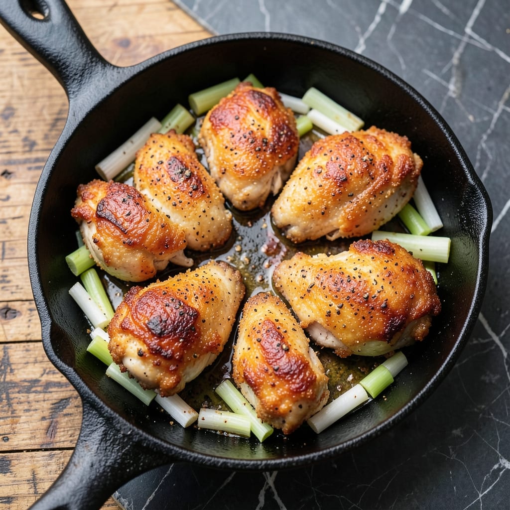 Barbi Fried Chicken Recipe: Celery-Crusted Crunch Meets Juicy Yolk Rivers