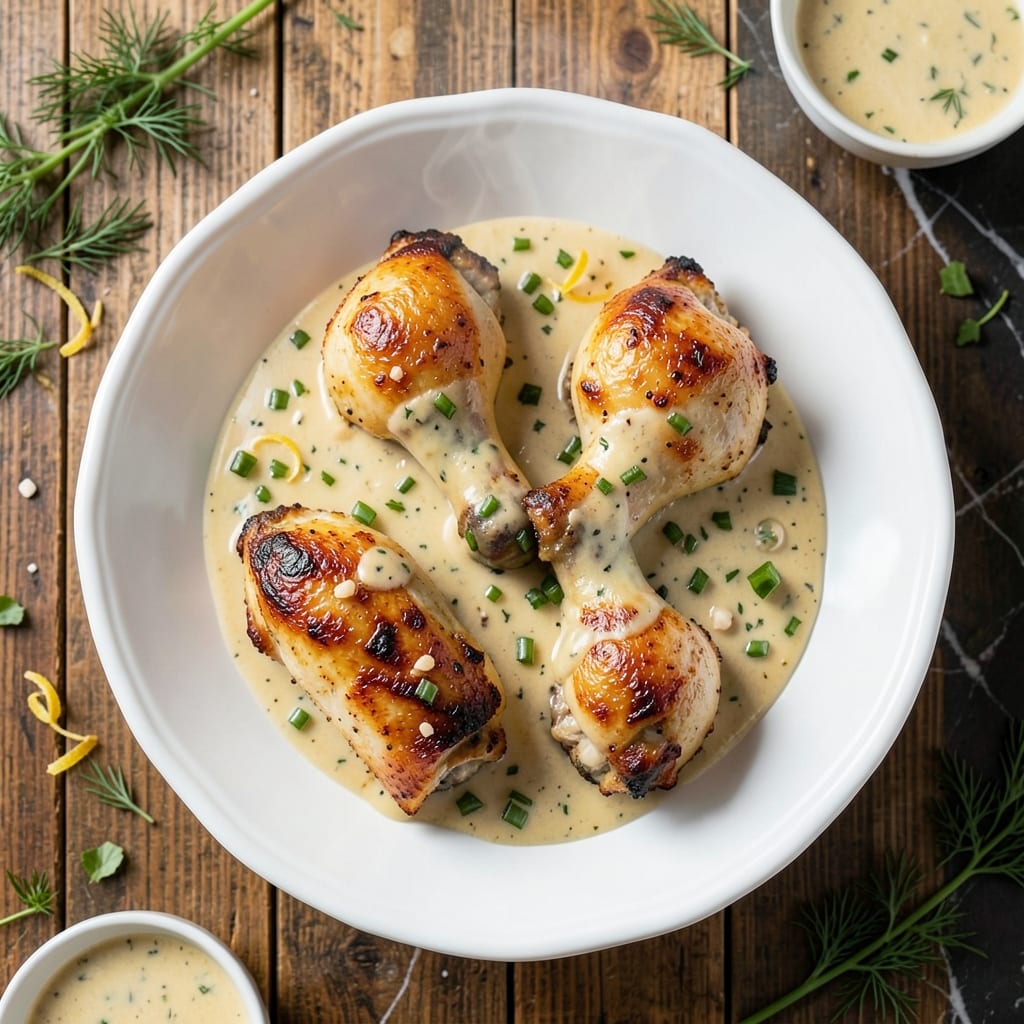 Baked Ranch Chicken Legs Recipe: Crispy Celery-Crusted Bites With Creamy Yogurt Rivers