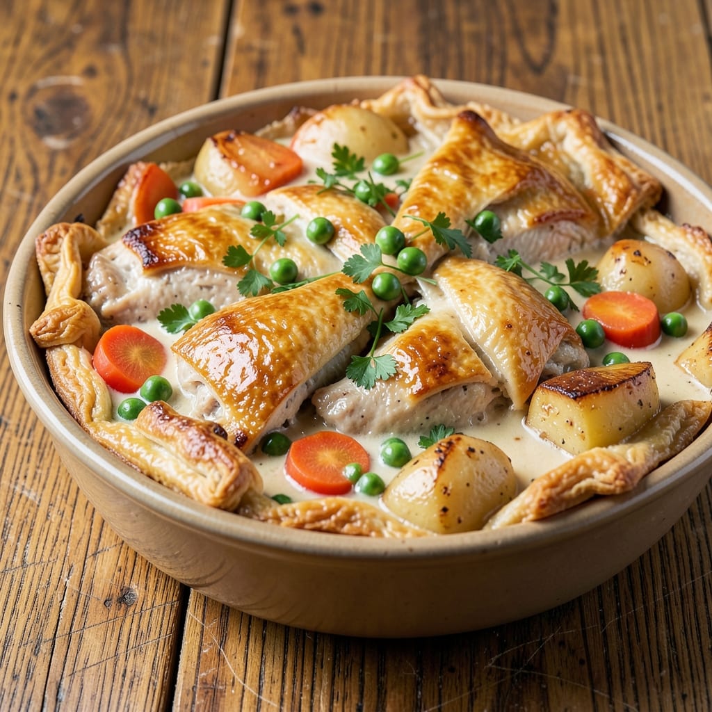 Beat Chicken Pot Pie Recipe: One-Pan Creamy Comfort With Crispy Top