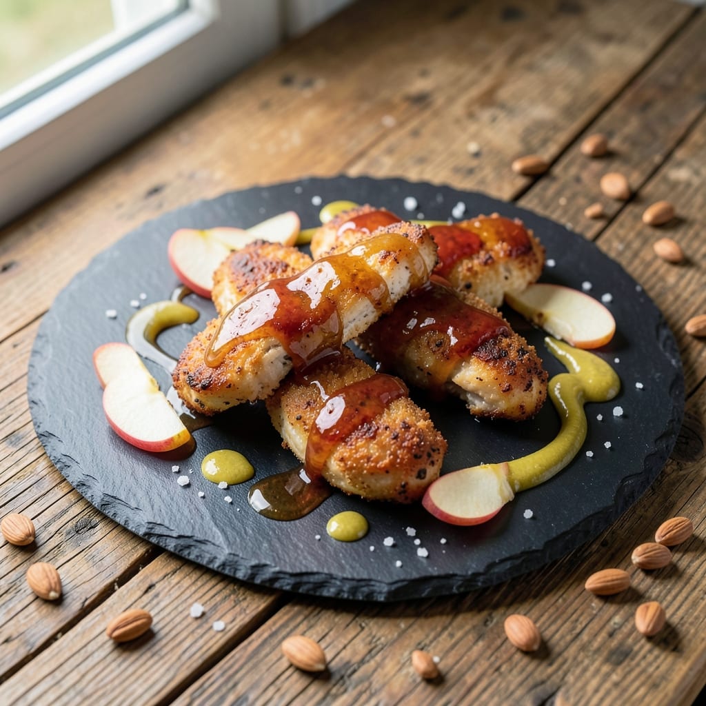 Apple and Honey Glazed Chicken Tenders Recipe: Crispy Bites With Sticky Sweet Gloss
