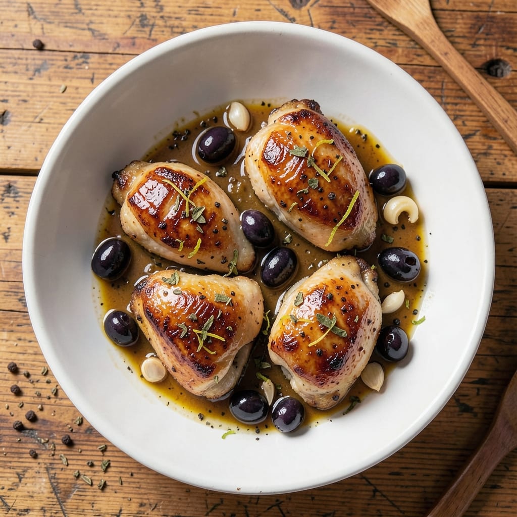 Black Olive Chicken Gluten Free Recipe: Briny-Sweet Pan-Seared Crispness