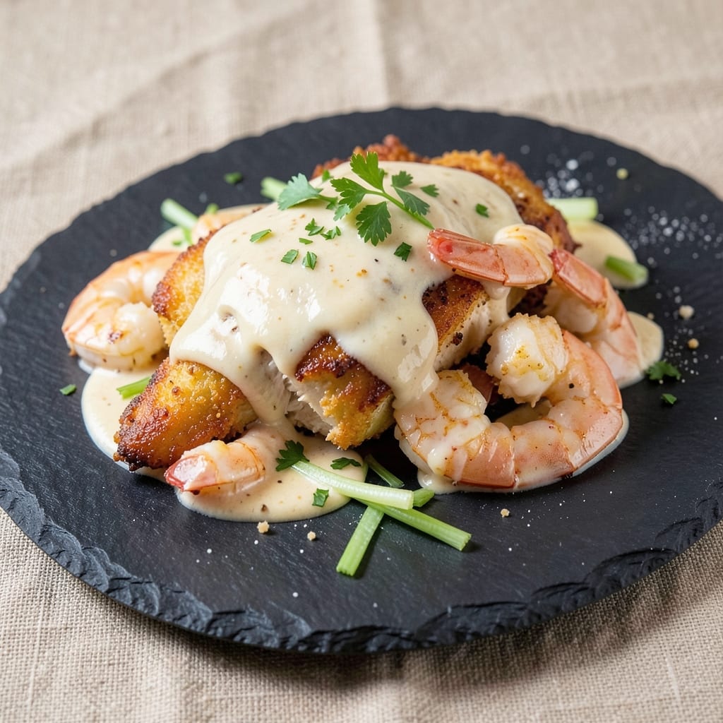 Bang Bang Chicken And Shrimp Copycat Recipe: Crispy Celery-Crusted Bites With Velvety Yogurt Streaks