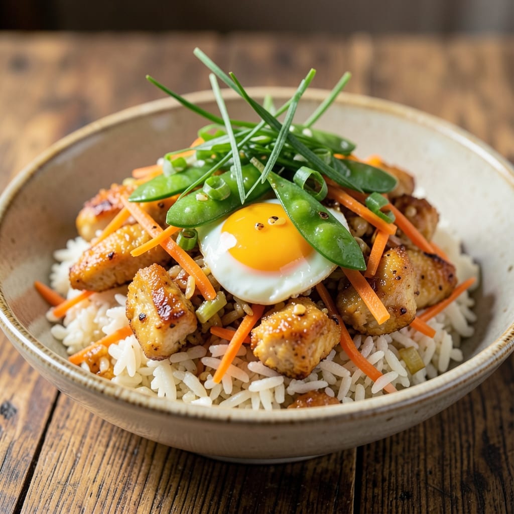 American Chicken Fried Rice Recipe: One-Pan Savory Crunch With Eggy Yolk Streaks