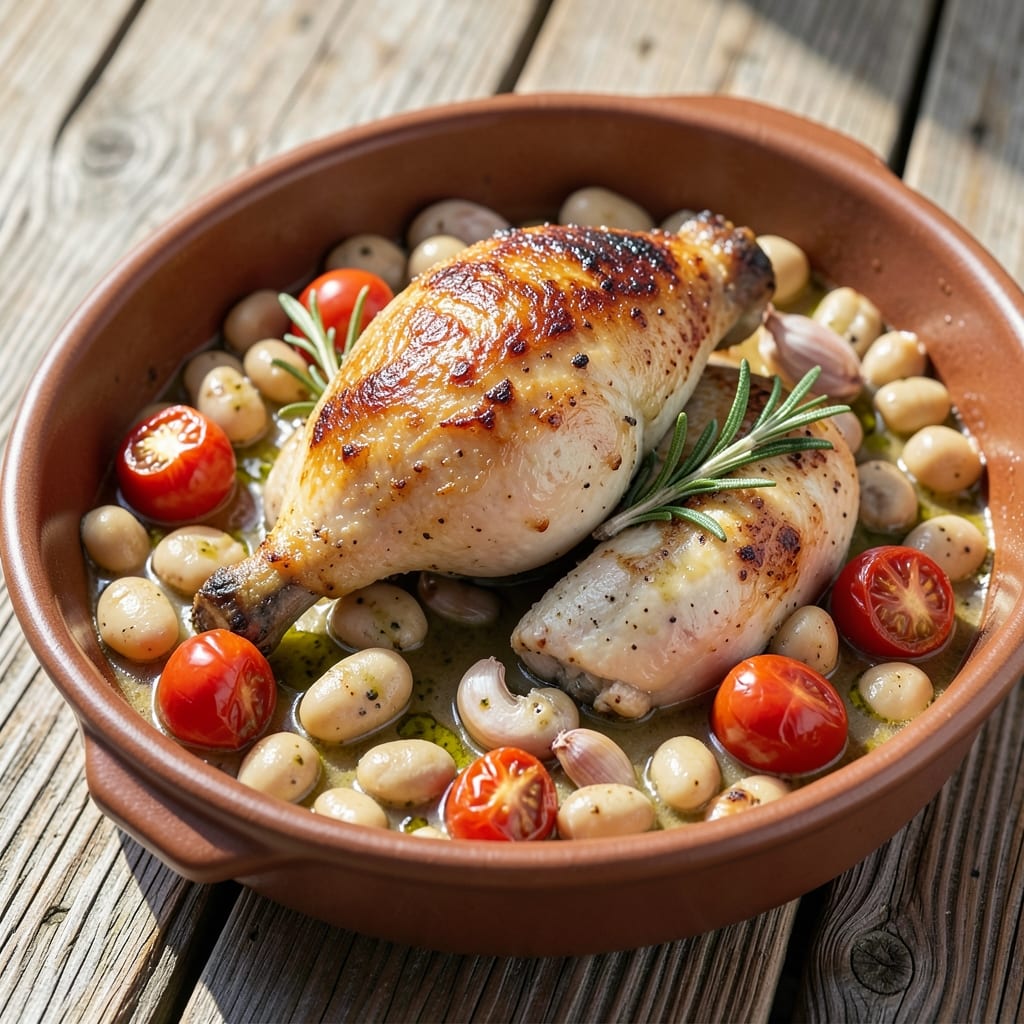 Borlotti Beans and Chicken Recipe: Hearty Italian-Style One-Pot Meal