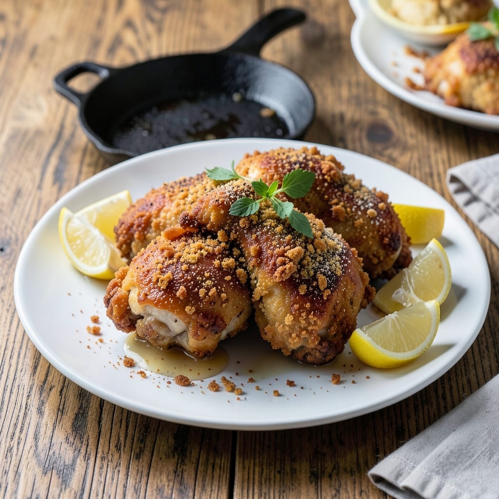 Baked Fried Chicken Recipe Like KFC: Double-Dredged Crunch With Juicy Golden Meat