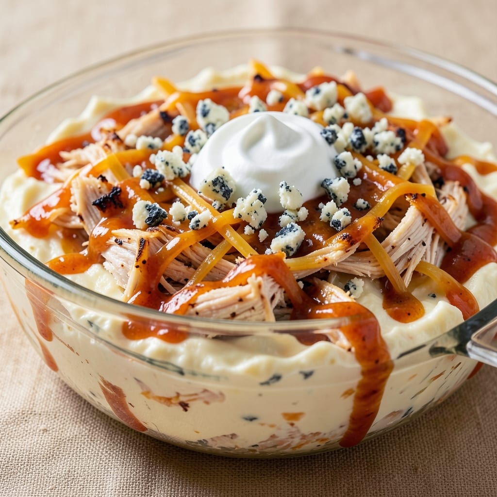 Buffalo Chicken Dip Recipe With Sweet Baby Ray's Buffalo Sauce: Spicy-Sweet Crowd-Pleaser in One Bowl
