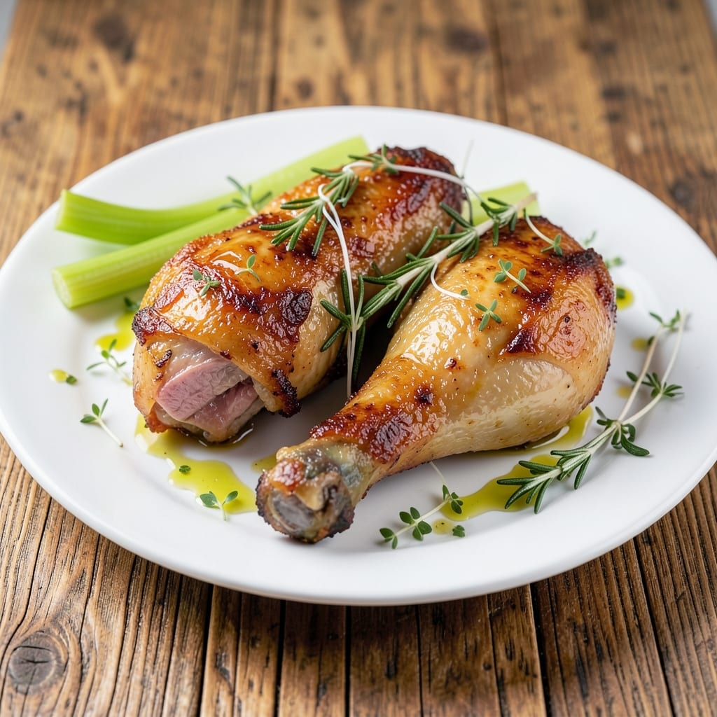 Baked Whole Chicken Legs Recipe: Crispy Celery-Crusted Bites with Juicy Dark Meat
