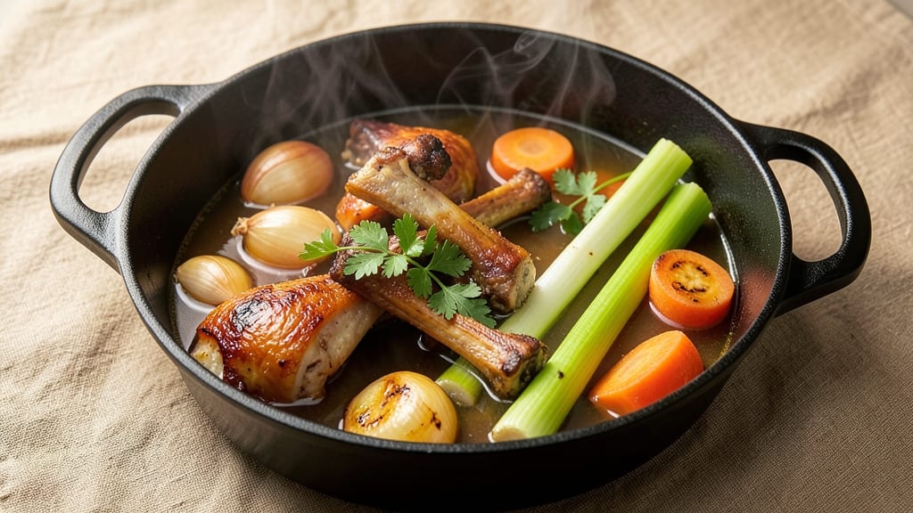 Alton Brown's Chicken Stock Recipe: Deep Umami Richness in One Pot