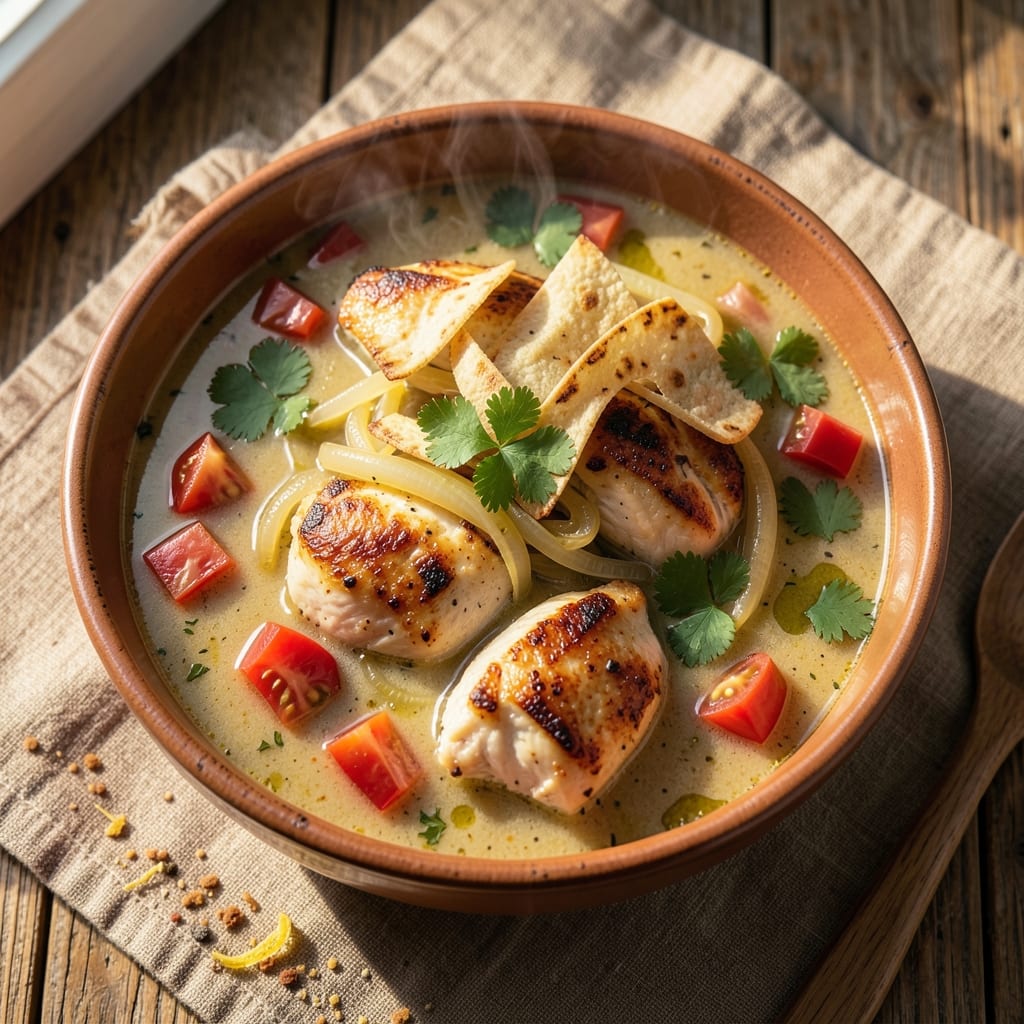 Betty Crocker's Chicken Tortilla Soup Recipe: Spiced Tortilla Crunch and Zesty Chicken
