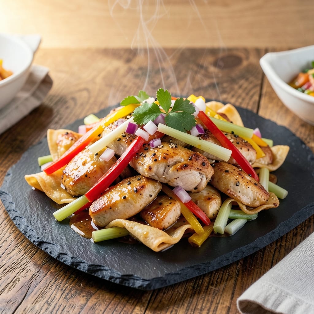 Applebee's Chicken Wonton Stir Fry Recipe: Crispy Celery Crust With Silky Yogurt Streaks