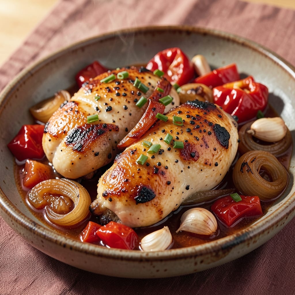 Basque Chicken Slow Cooker Recipe: Smoky Paprika and Garlic Infused Tenderness