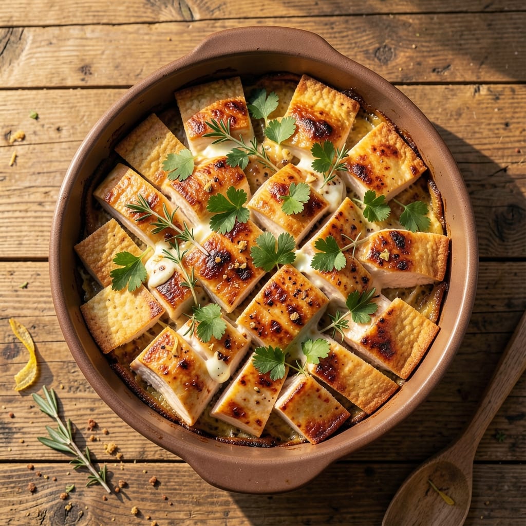Baked Chicken Cake Recipe: Herb-Infused Crust With Juicy Centers