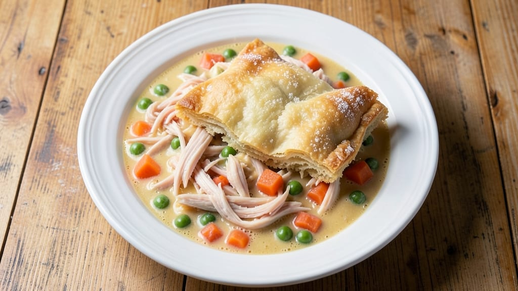 Campbell's Cream of Chicken Pot Pie Recipe: Flaky Crust Covers Creamy Comfort