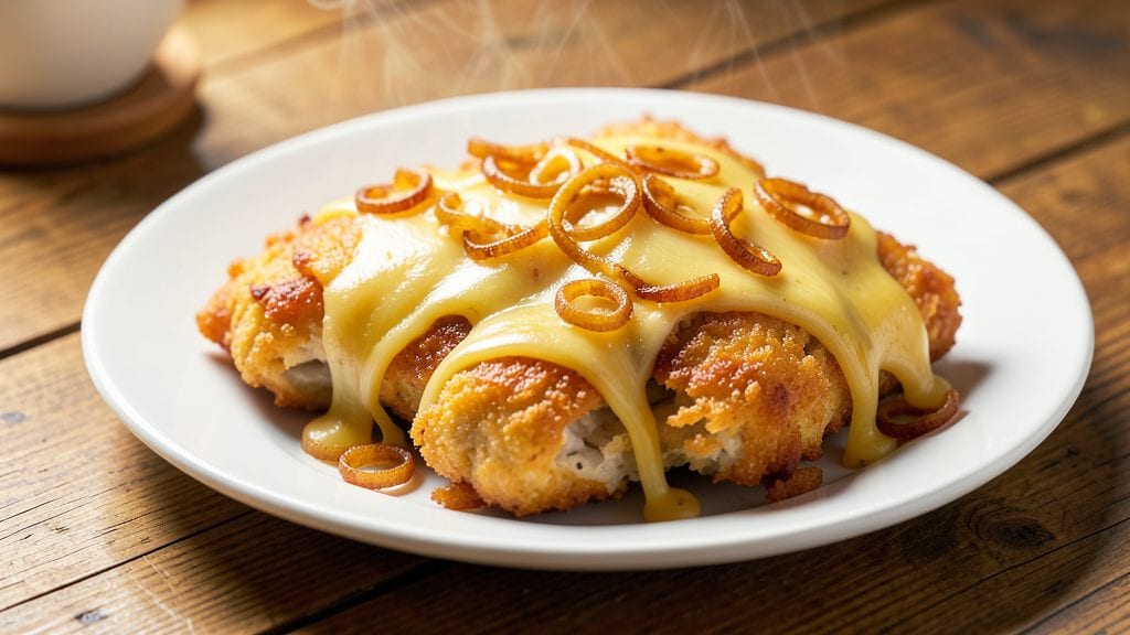 Campbell's French Fried Onion Chicken Recipe: Crispy Crust and Creamy Cheese Swirl Magic
