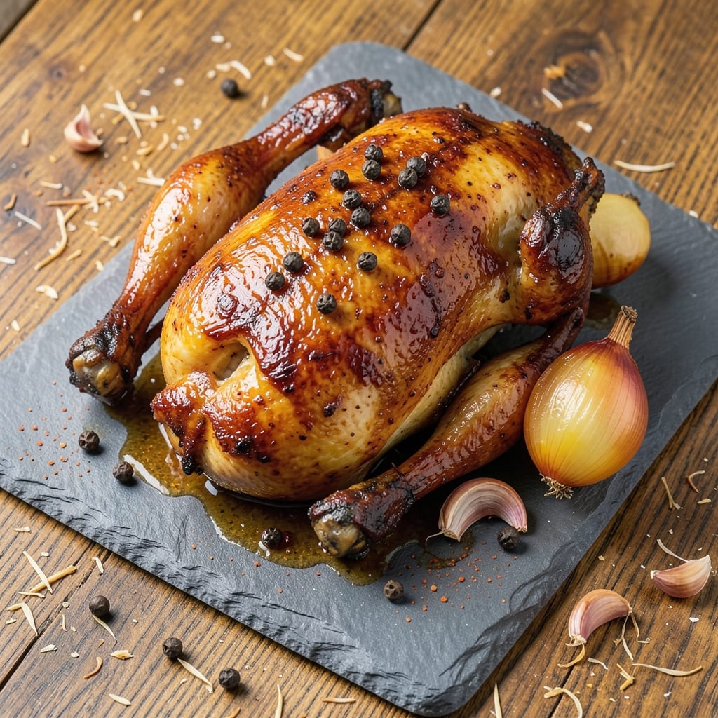 BBQ Spit-Roast Chicken Recipe: Smoky Bark and Juicy Core Magic