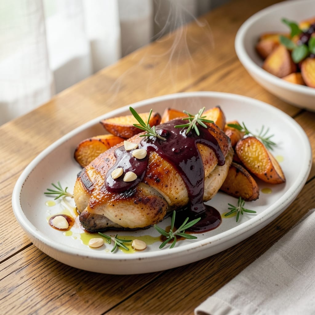 Balsamic Chicken and Sweet Potatoes Recipe: Sweet-Tangy Glaze Meets Savory Crisp