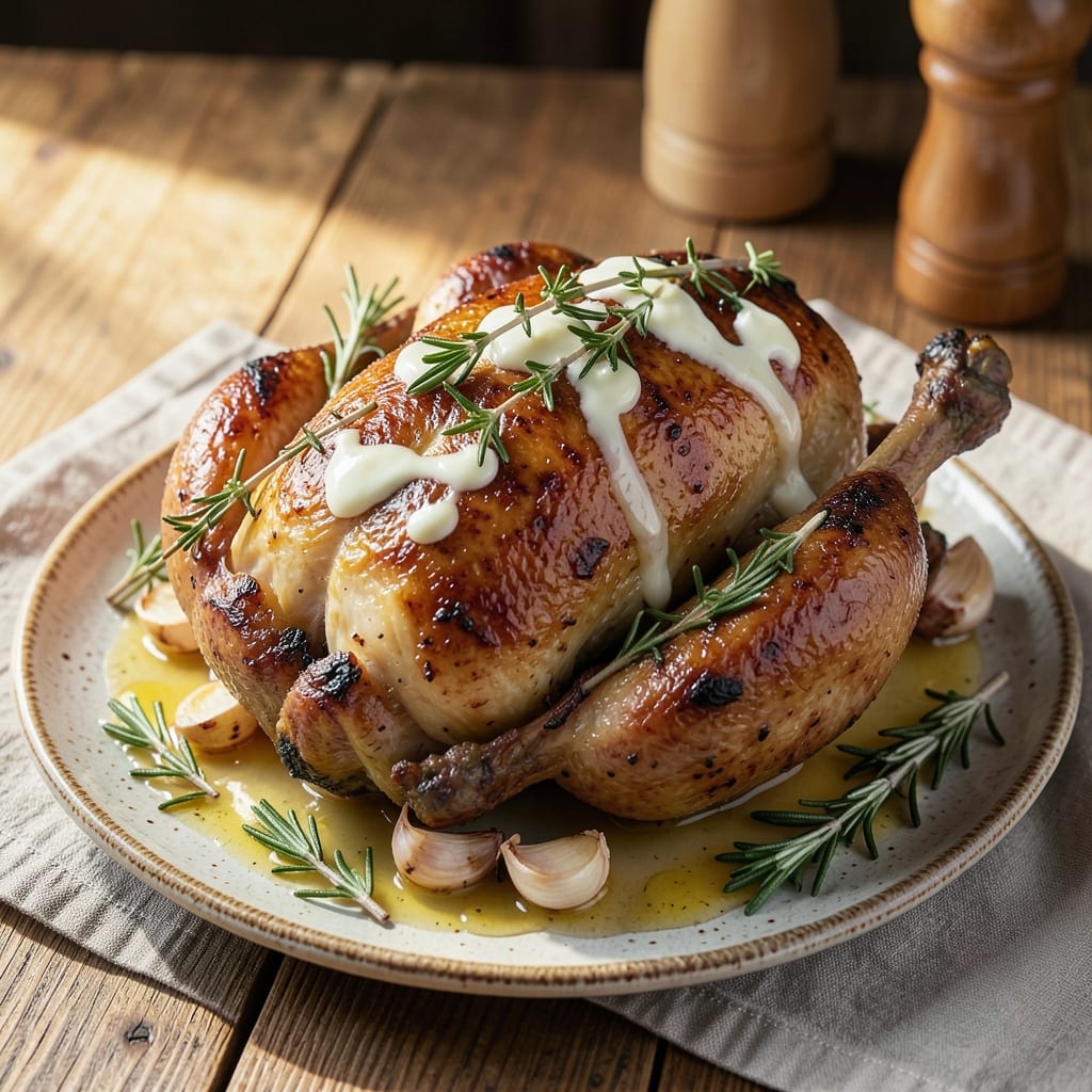 Bouchon-Style Roast Chicken Recipe: Herb-Infused Crisp With Juicy Golden Meat