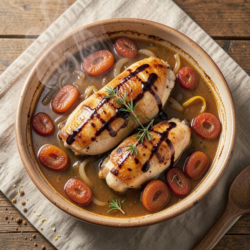 Apricot Chicken Recipe with French Onion Soup Slow Cooker: Slow-Cooked Sweet-Savory Fusion