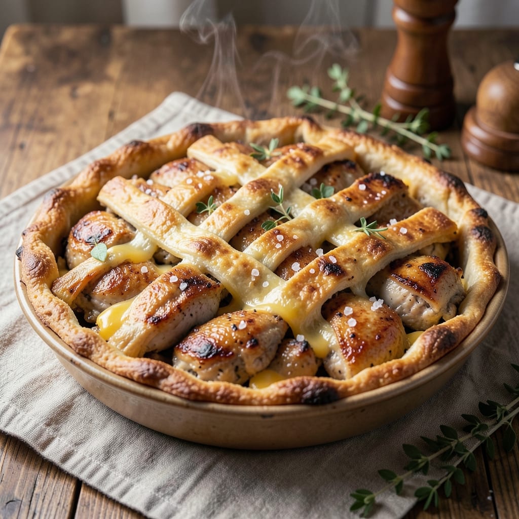 Bisquick Chicken Pie Recipe No Vegetables: Golden Crust, Creamy Filling Magic