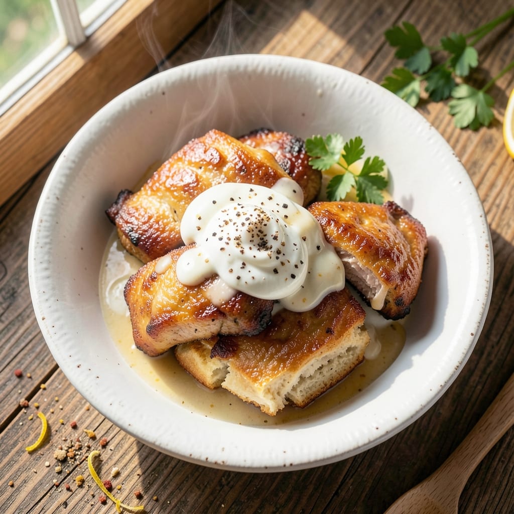 Bojangles' Chicken Biscuit Recipe: Smoky Yogurt Glaze With Crunchy Celery Top