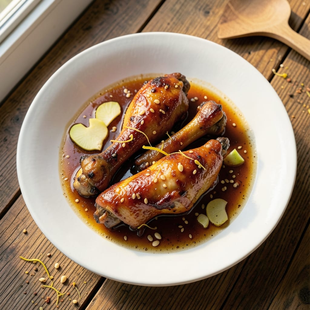 Baked Teriyaki Chicken Legs Recipe: Glazed Caramelized Crunch and Juicy Centers