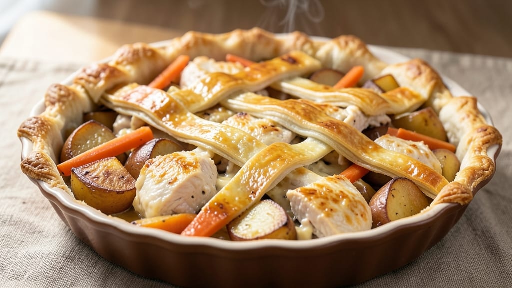 Mrs Budd's Chicken Pot Pie Copycat Recipe: Flaky Crust Hugs Savory Celery-Vinegar Filling