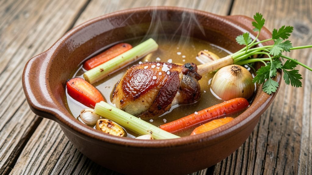 Old Fashioned Chicken Broth Recipe: Deep Umami Flavor From Homestyle Simmering